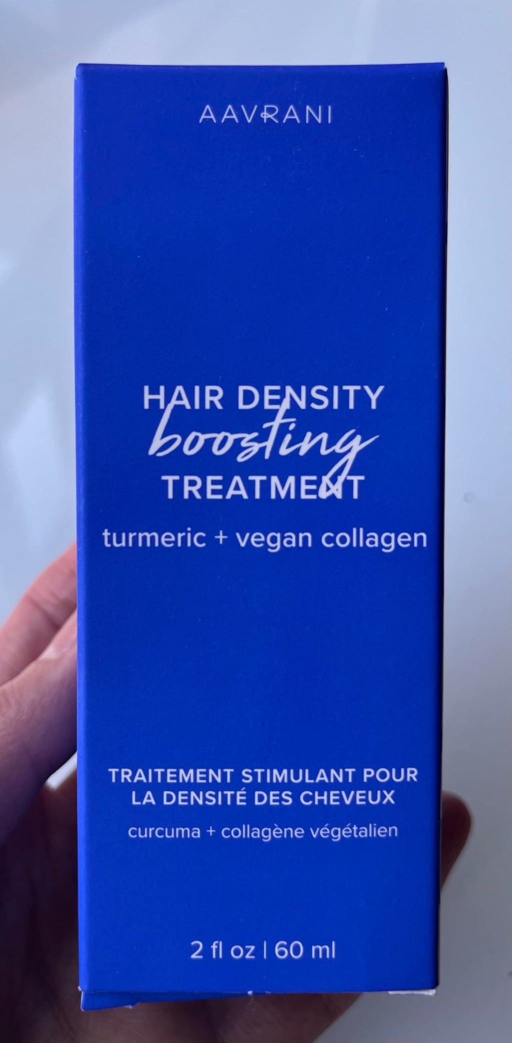 AAVRANI Hair Density Boosting Treatment | Ashwagandha, Vegan Collagen & Turmeric Scalp Serum for Thicker Hair | Non-Greasy, 2 fl oz