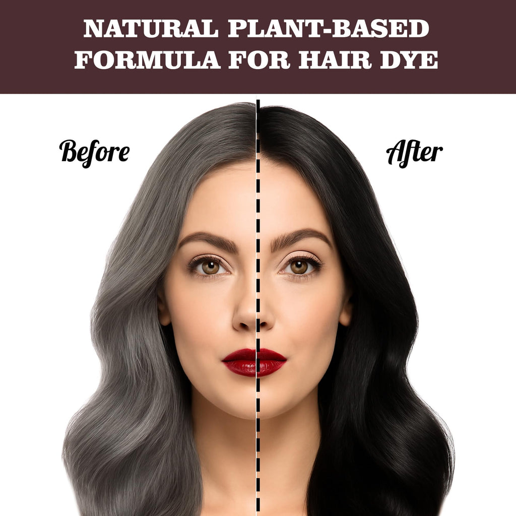 ABBASI & CO Hair Dye Shampoo – 3-in-1 Gray Coverage, Natural Plant-Based, Ammonia-Free 500ml