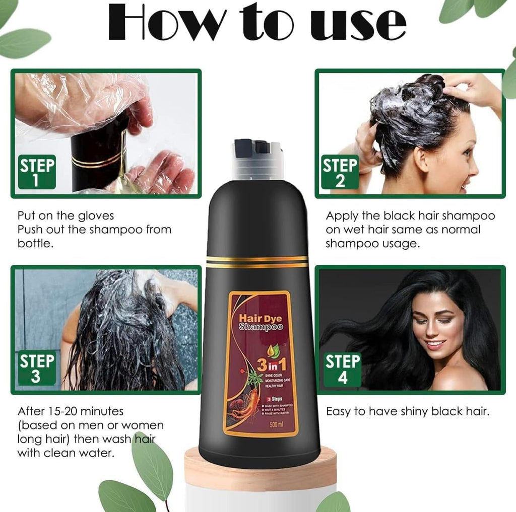 Wine Red Hair Dye Shampoo – ABBASI & CO 3-in-1 Color, Cleanse & Condition (500 ml)