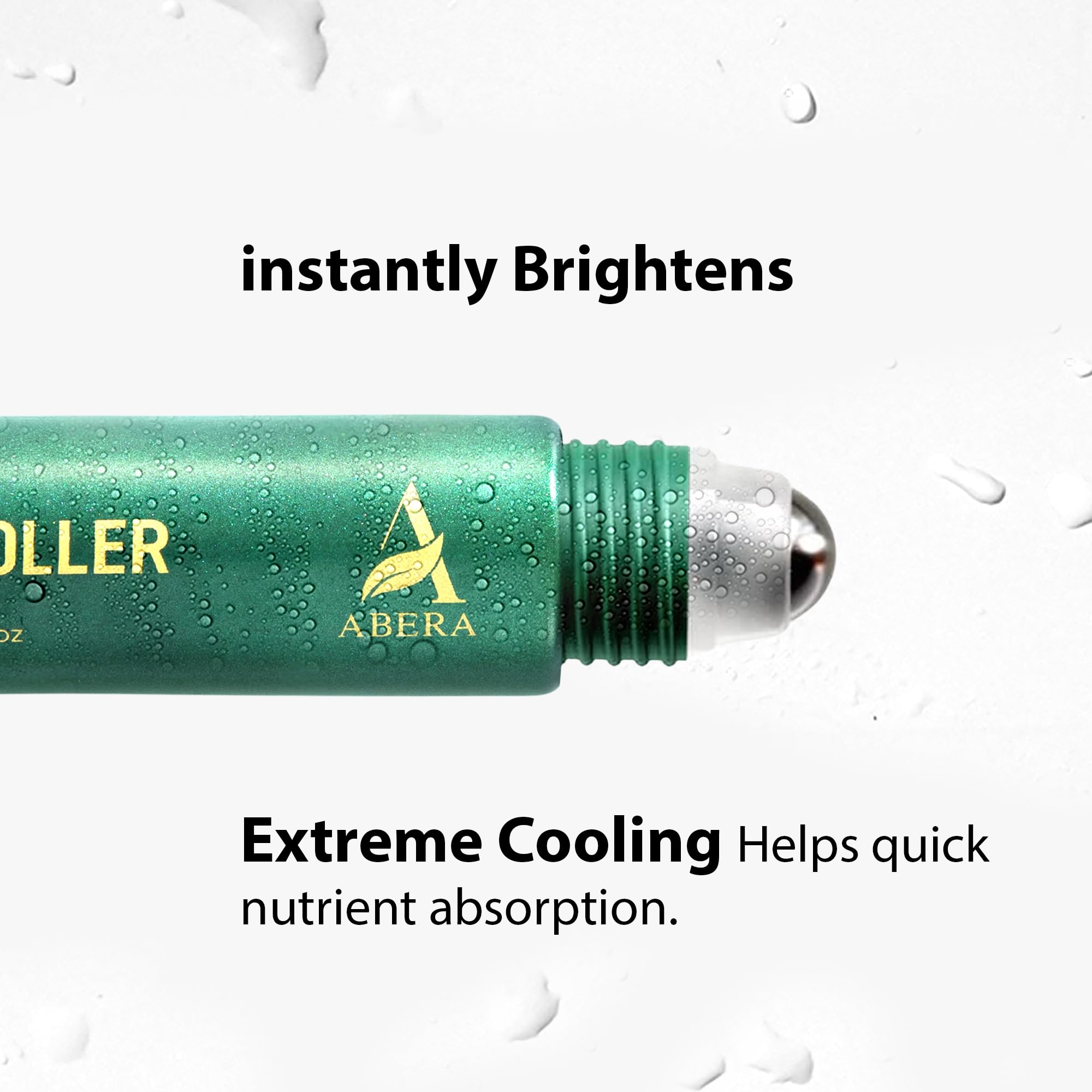 ABERA Eye Roller Serum for Men – Mint Essence, Vitamin C & Peptides | 0.34 fl oz