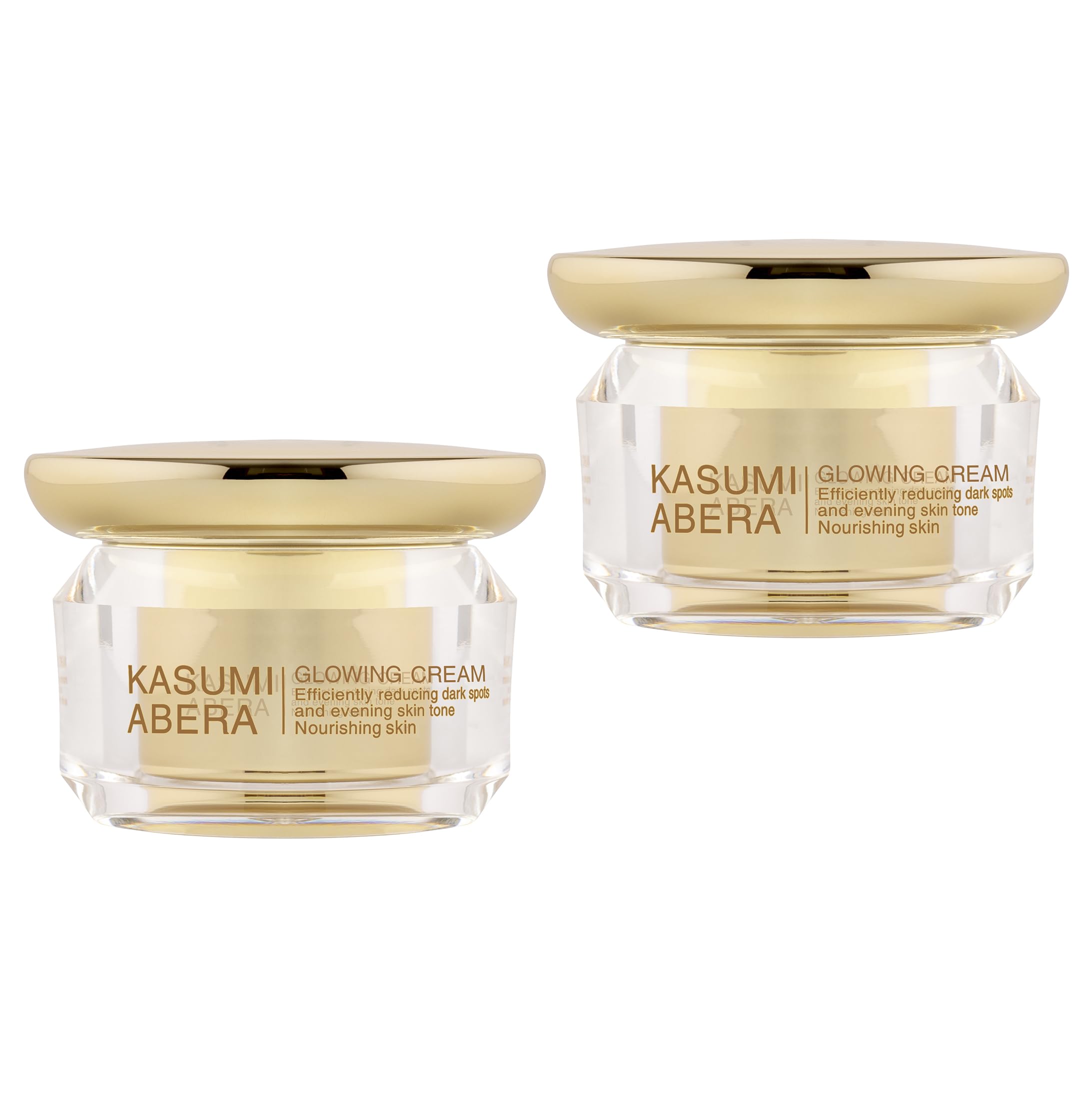 ABERA Kasumi Face Cream – Hydrating Facial Moisturizer for All Skin Types (0.7 oz) – 2 Box