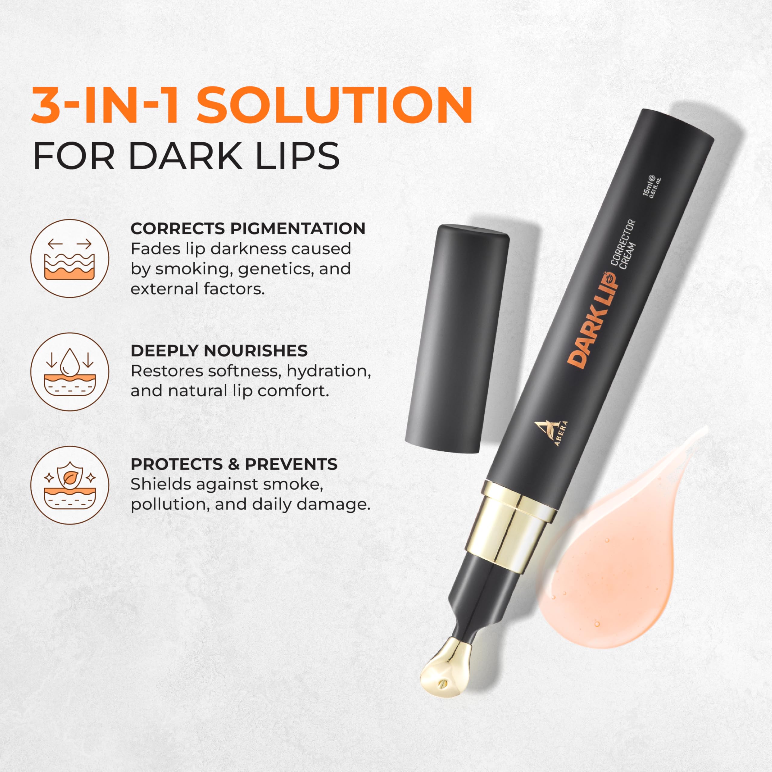 ABERA Dark Lips Corrector Cream – Lip Lightening & Moisturizing Plumper