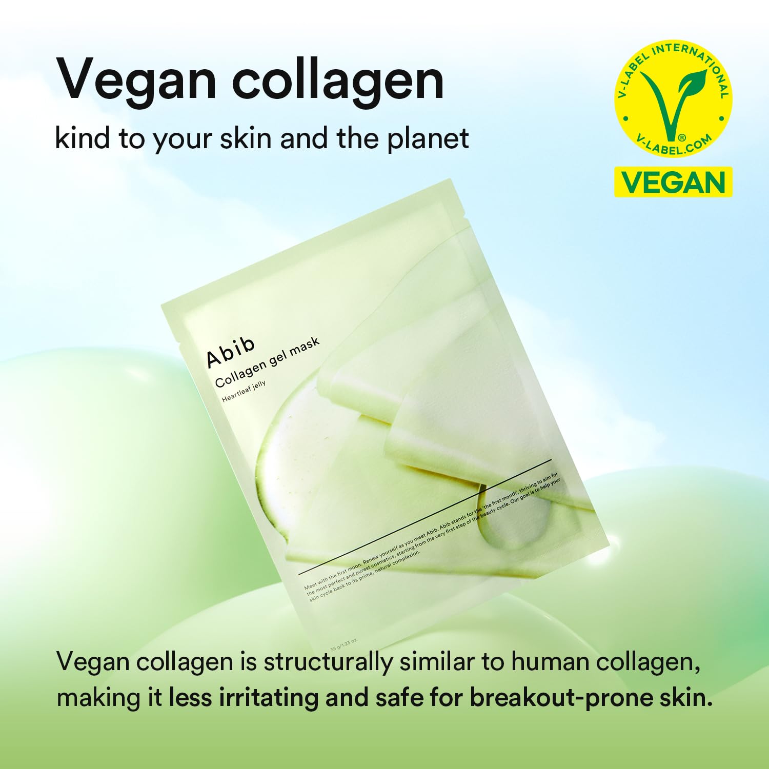 Abib Collagen Gel Mask Heartleaf Jelly – Soothing Vegan Hydrogel Face Mask