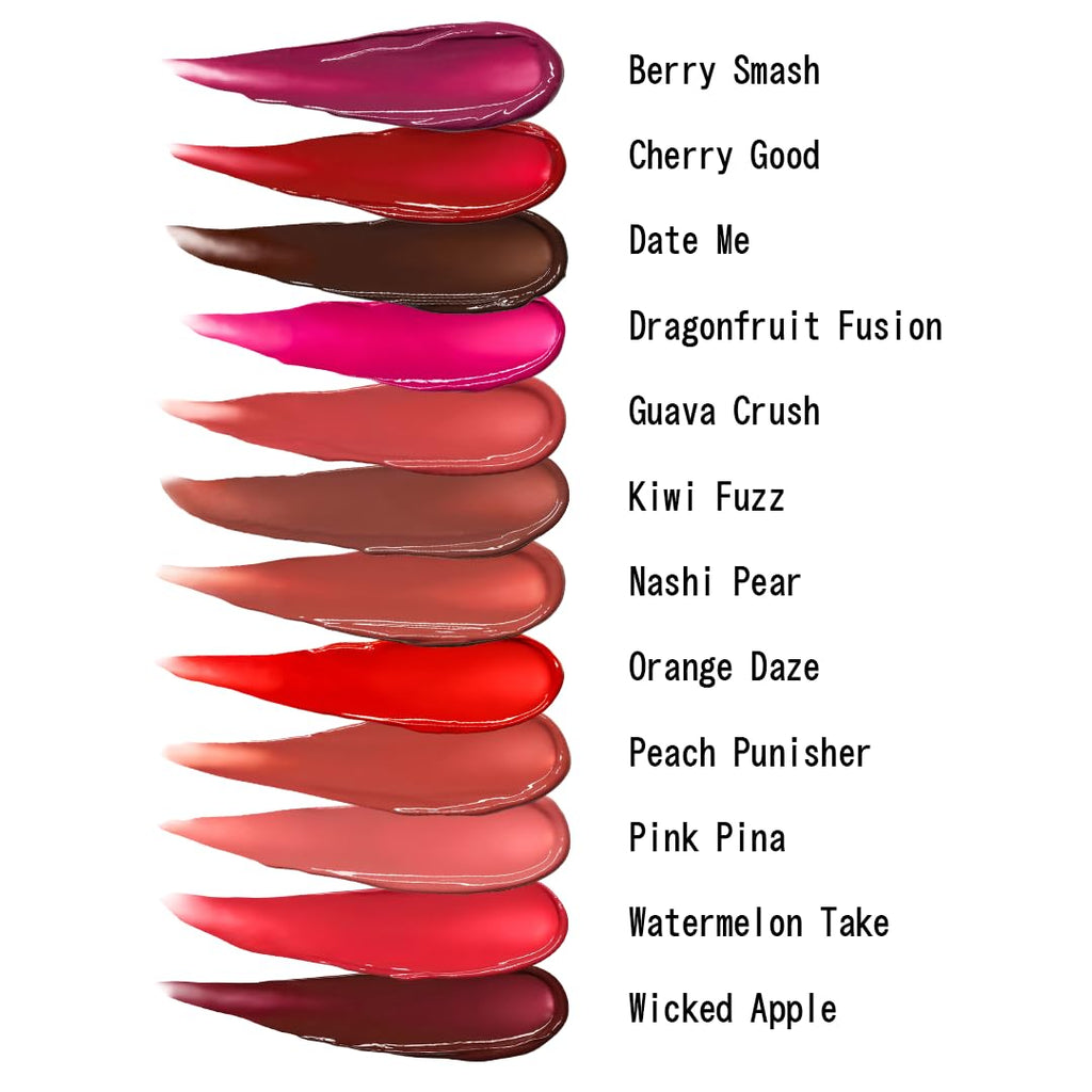 about-face Cherry Pick Lip Color Butter – High-Shine, Hydrating Lip Balm with Pomegranate Flower Extract & Cherry Butter – Vegan, Cruelty-Free, Clean Beauty – 0.06 oz (The Cranberries – Spiced Wood)