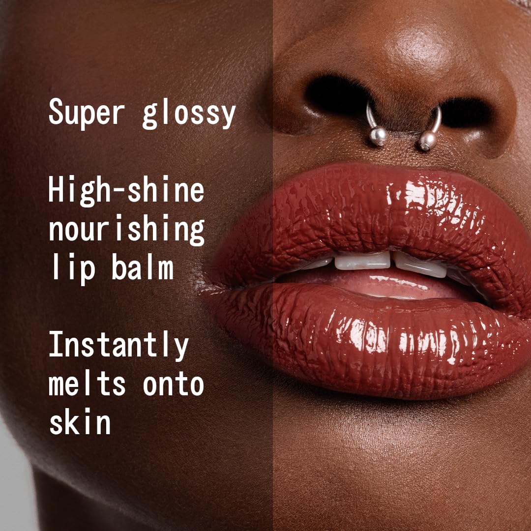 about-face Cherry Pick Lip Color Butter – High-Shine, Hydrating Lip Balm with Pomegranate Flower Extract & Cherry Butter – Vegan, Cruelty-Free, Clean Beauty – 0.06 oz (The Cranberries – Spiced Wood)