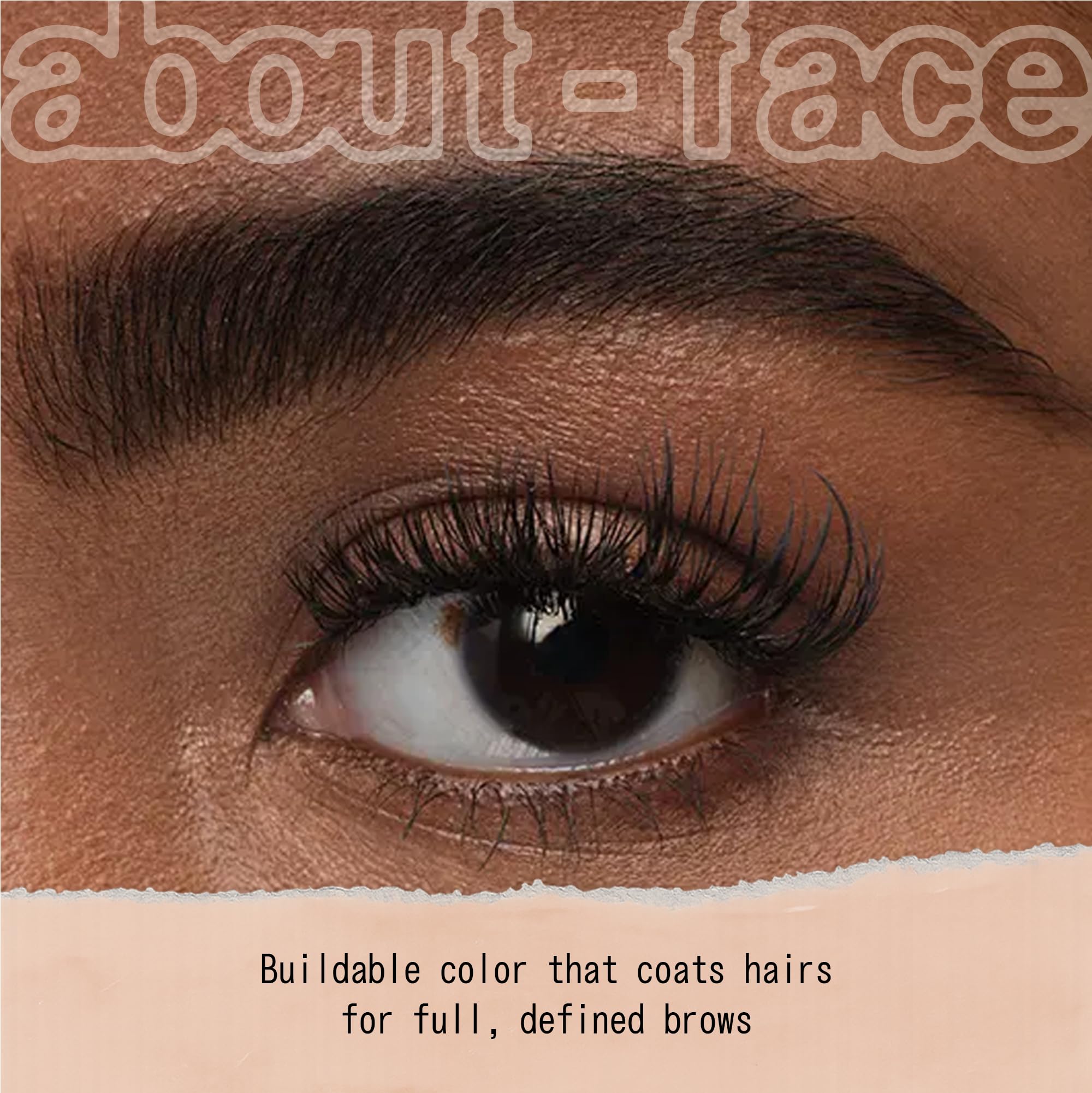 about-face Brow Artist: Long-Wear Brow Pencil with Built-In Spoolie – Clean, Vegan, Cruelty-Free – 0.007 oz – Eight – Soft Black