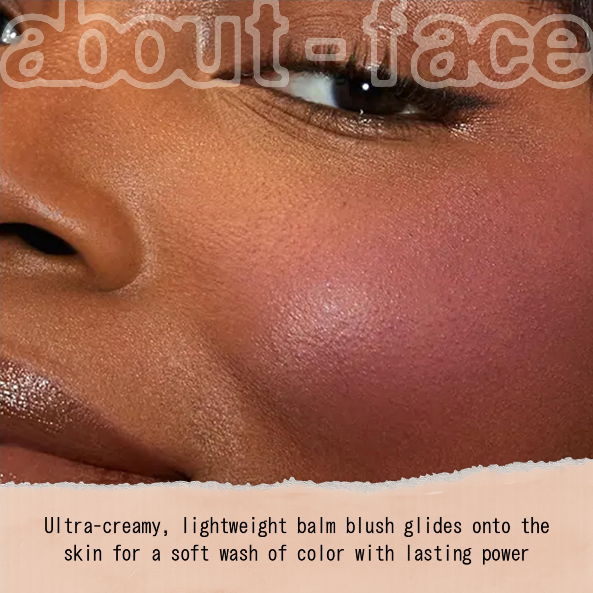 about-face Cheek Freak Blush Balm – Buildable Cream Blush with Hyaluronic Acid & Meadowfoam Seed Oil | Vegan, Cruelty-Free, Clean Beauty – 0.35 oz – Get Some Natural Mauve