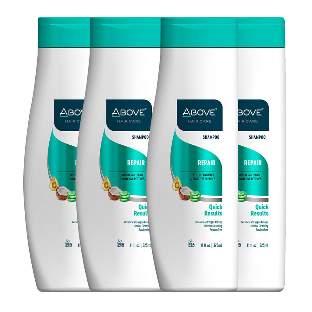 ABOVE Repair Shampoo 4-Pcs Pack – Anti-Frizz, Hair Thickening, Vegan