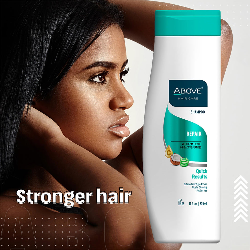 ABOVE Repair Shampoo 4-Pcs Pack – Anti-Frizz, Hair Thickening, Vegan