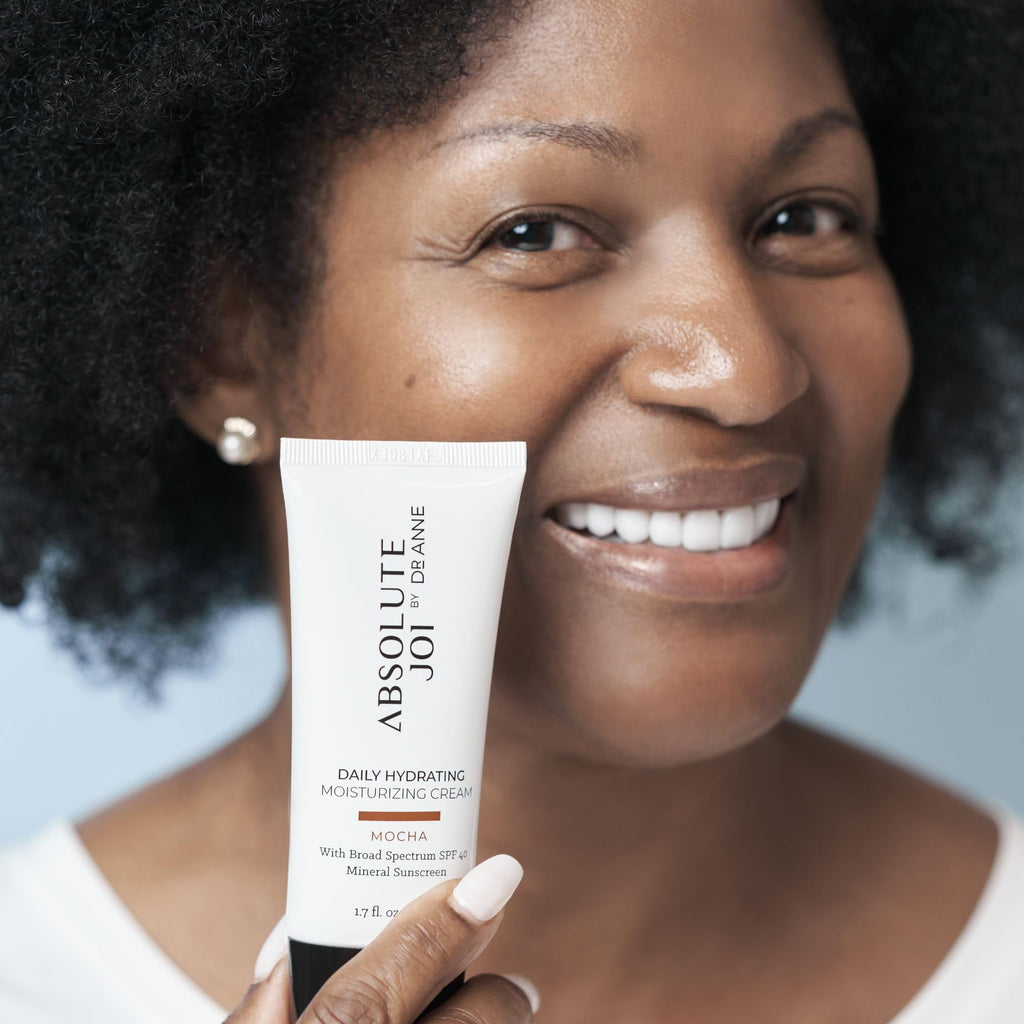 AbsoluteJOI Daily Hydrating Moisturizing Cream SPF 40 – Fragrance-Free Tinted Mineral Sunscreen (Two Sheer Tints) – 1.7 oz