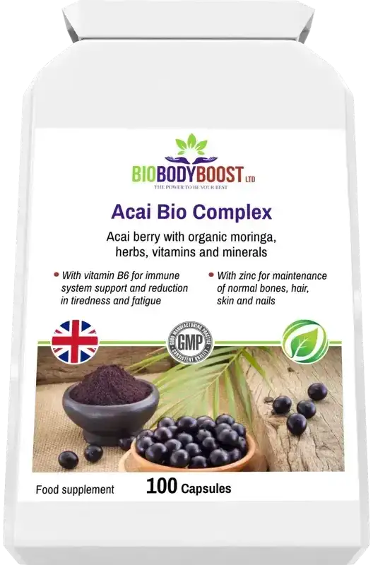 Acai Bio Complex | Berry Immunity & Antioxidant Supplement UK