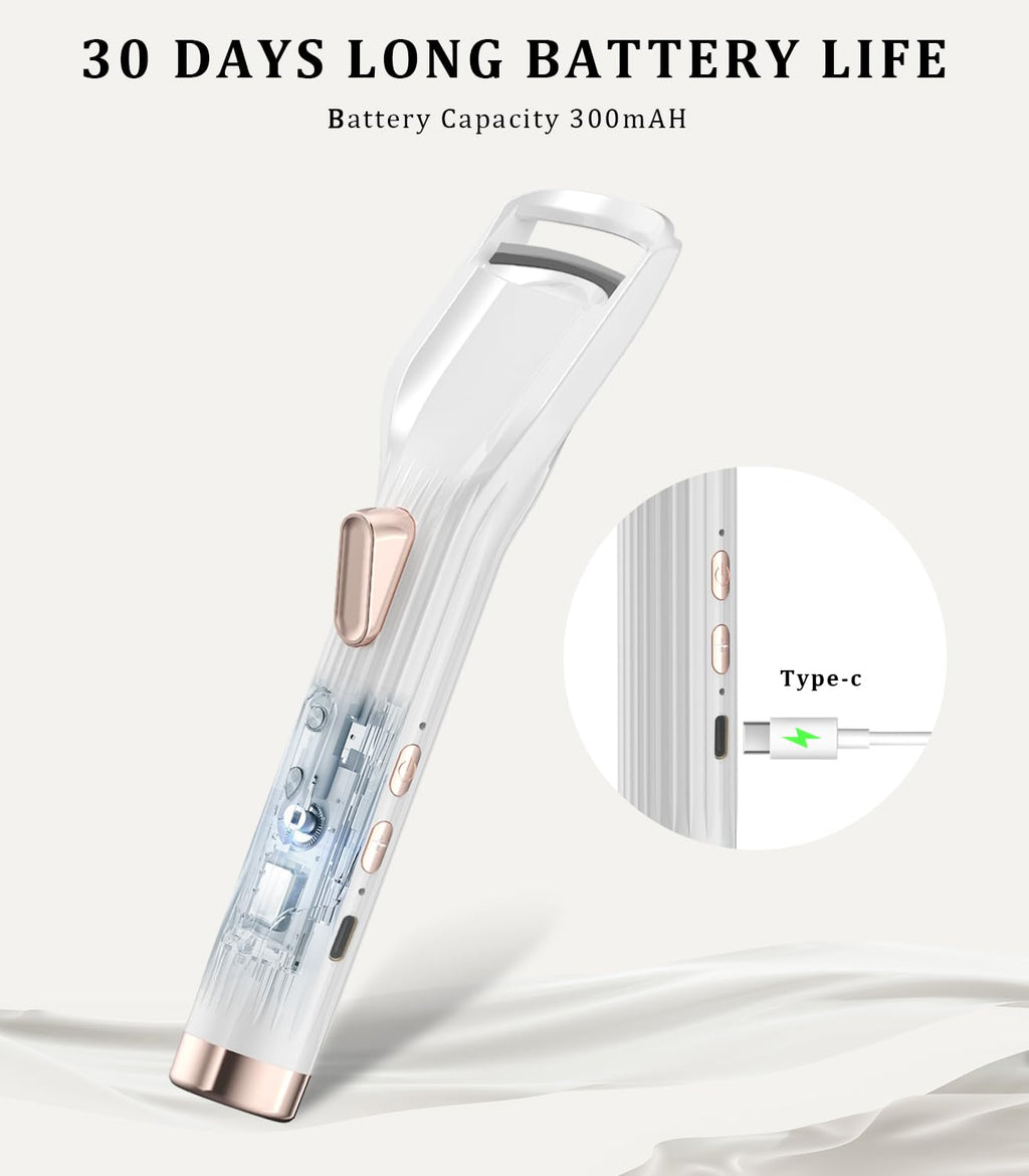 Acavado Premium PRO Heated Eyelash Curler — Fast 8s Heat, 2 Modes, 24h Curl, Type-C Rechargeable