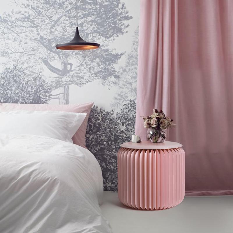 Accordion Stool Spring Pink