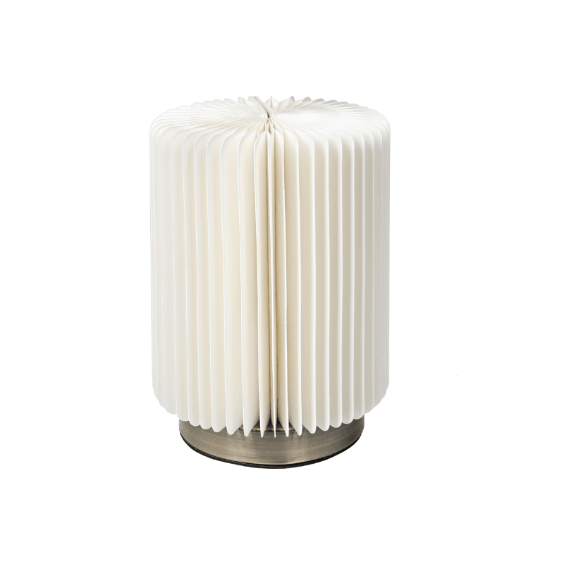 Accordion Table Lamp, Ball Shape And Cylinder Shape