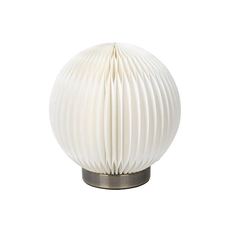 Accordion Table Lamp, Ball Shape And Cylinder Shape