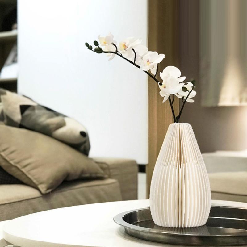 Accordion Vase, Kraft Paper