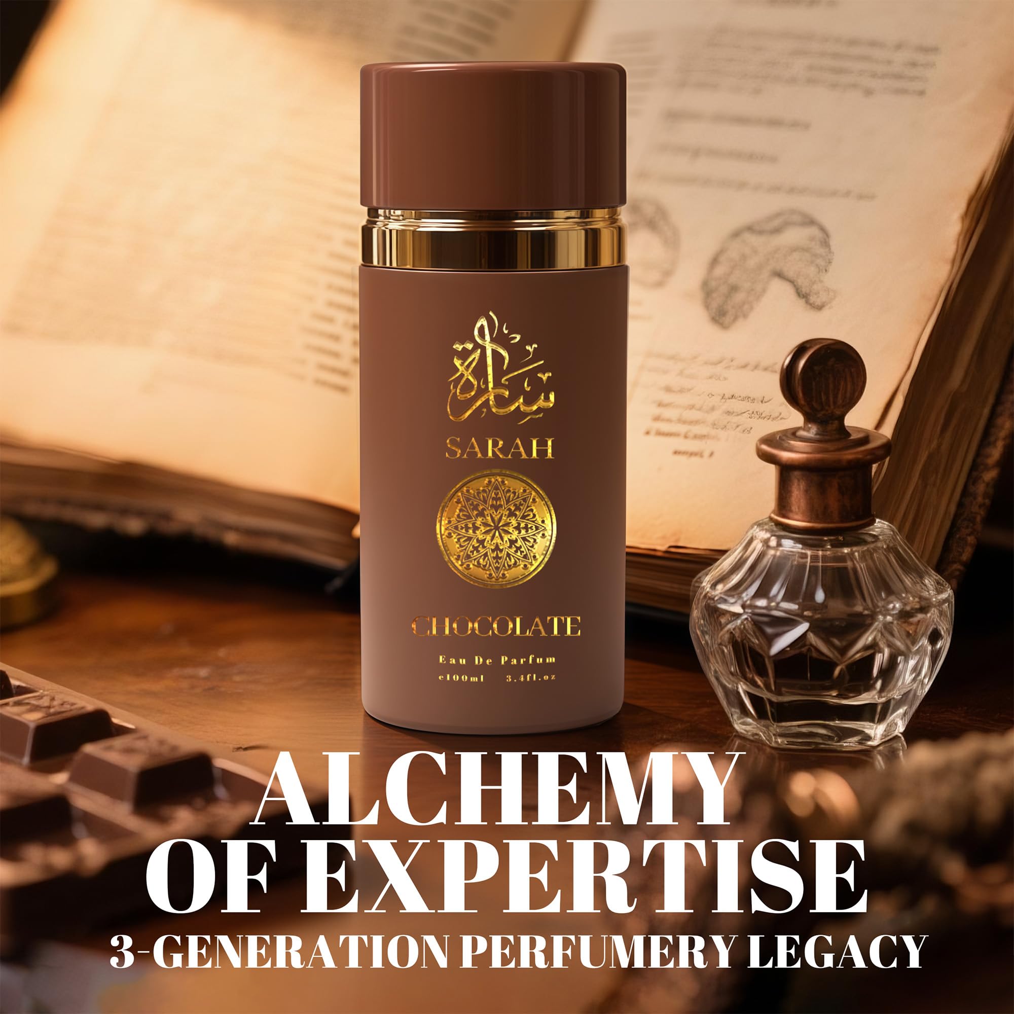 A CENTER Sarah Chocolate Cologne for Men – 3.4 Fl Oz Eau de Toilette