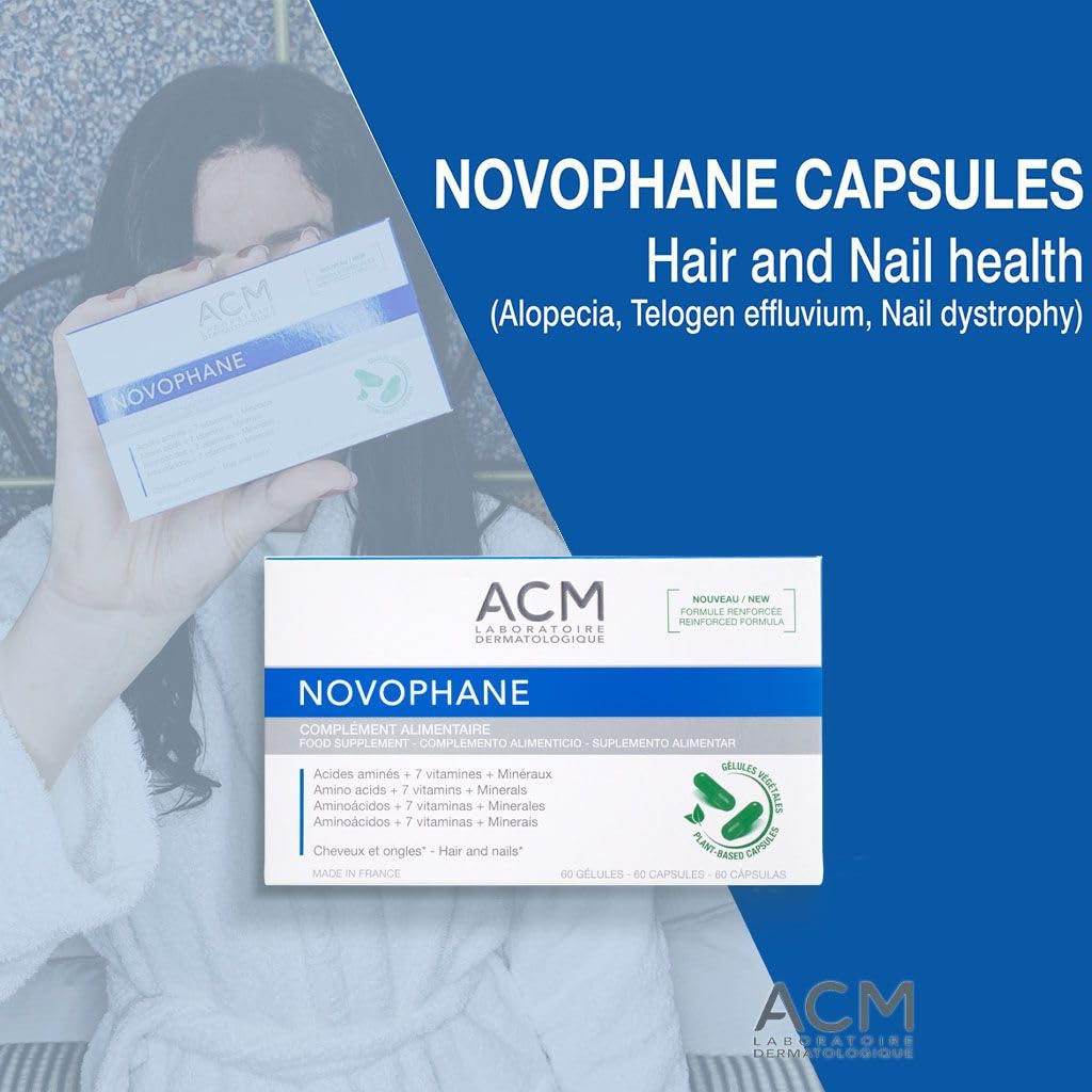 ACM Novophane Caps – Anti Hair Loss, Hair & Nail Support (60 capsules)