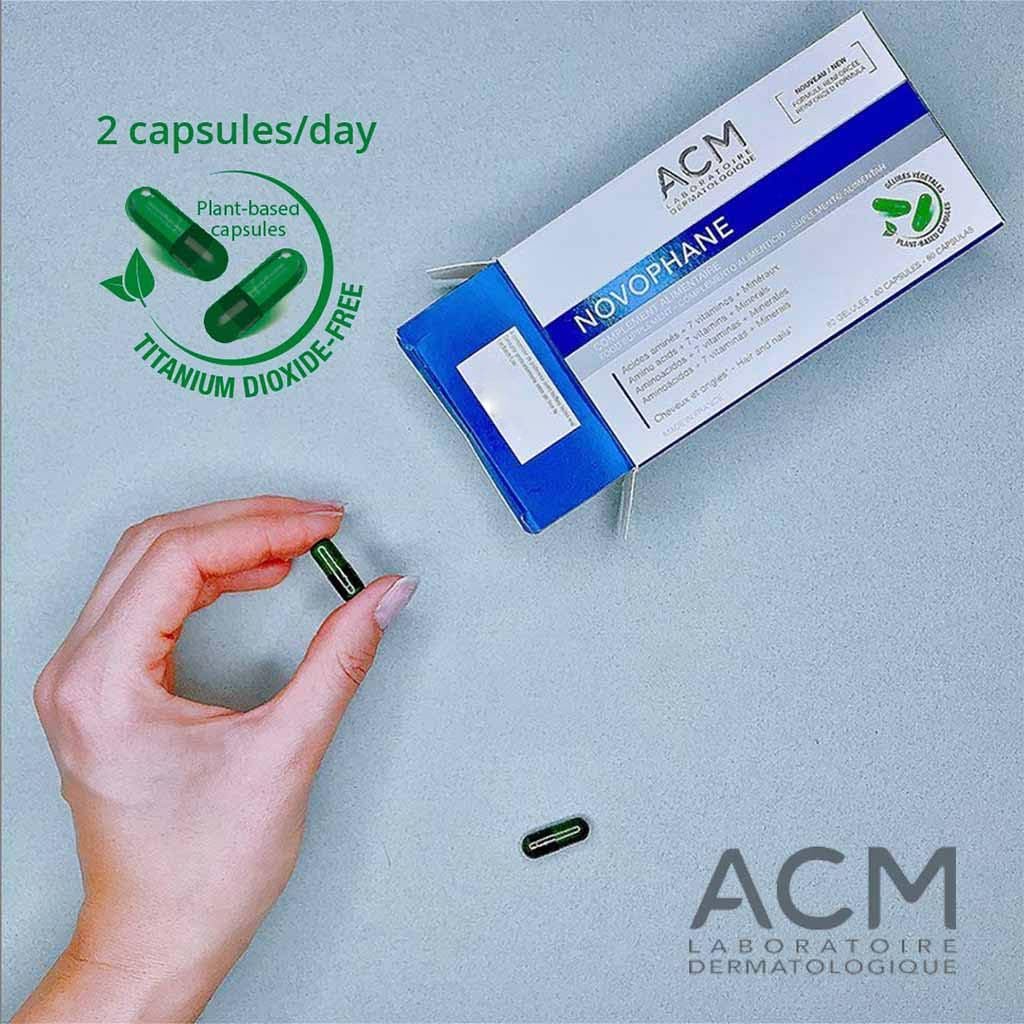 ACM Novophane Caps – Anti Hair Loss, Hair & Nail Support (60 capsules)