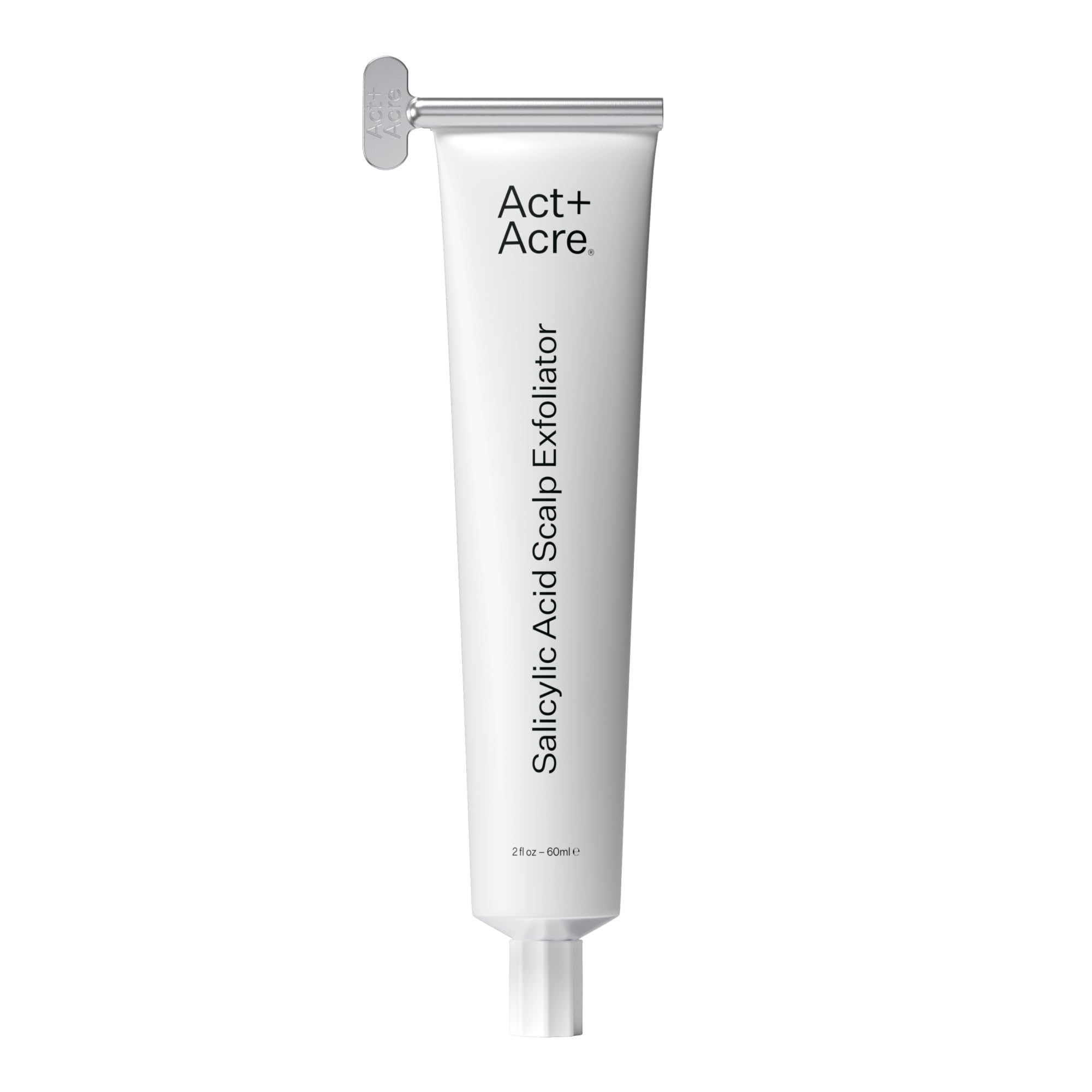 ACT+ ACRE Cold Processed Salicylic Acid Exfoliator | Gentle Weekly Scalp Treatment | Fragrance-Free, Color Safe, Vegan | 2 fl oz