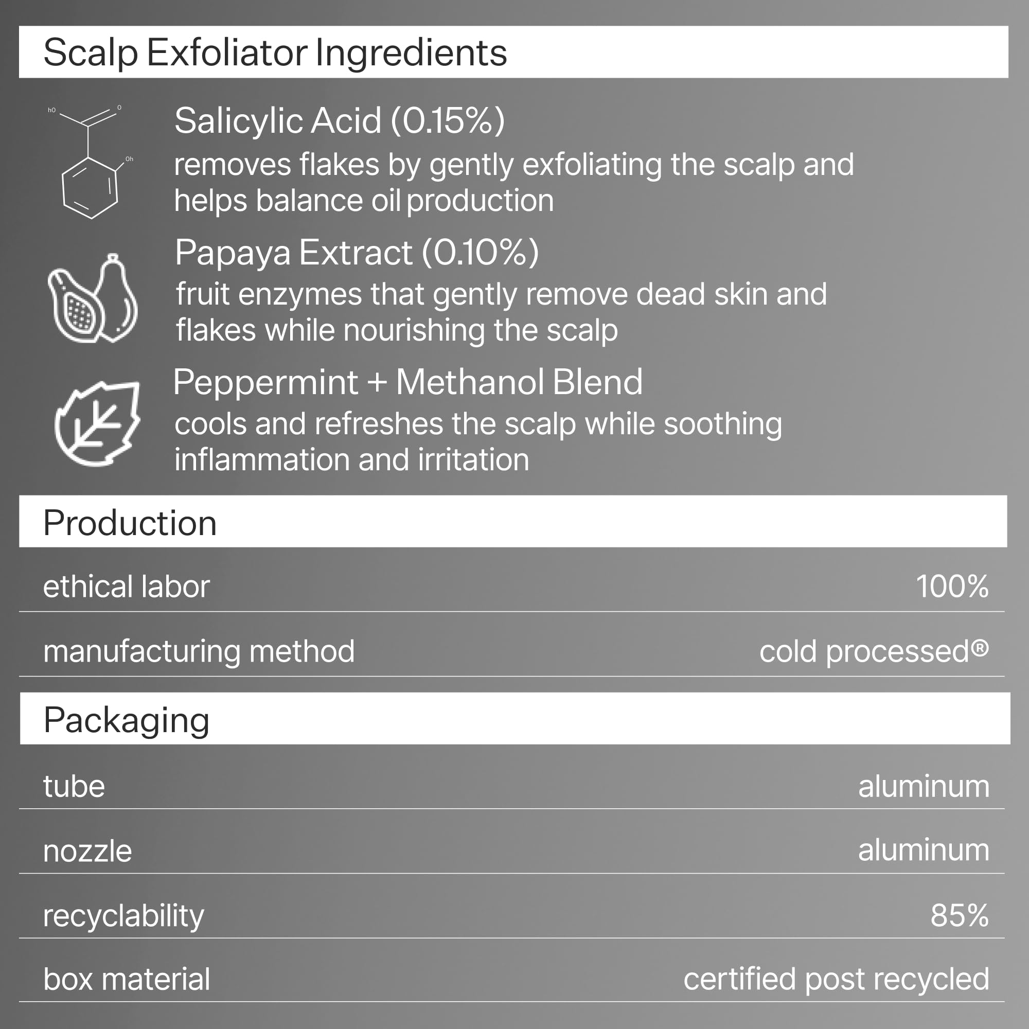 ACT+ ACRE Cold Processed Salicylic Acid Exfoliator | Gentle Weekly Scalp Treatment | Fragrance-Free, Color Safe, Vegan | 2 fl oz