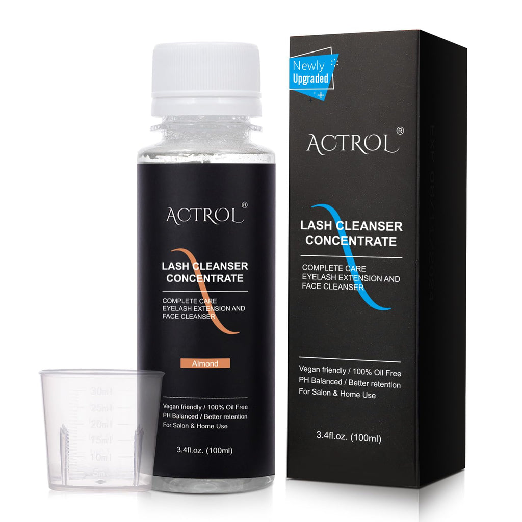 ACTROL Eyelash Cleanser Concentrate 100ml – Foaming Lash Shampoo for Extensions