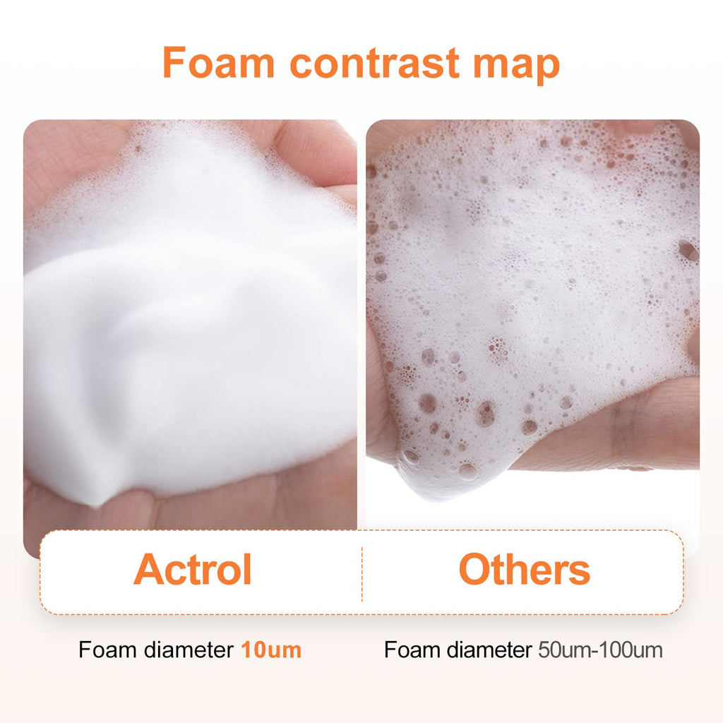 ACTROL Eyelash Cleanser Concentrate 100ml – Tangerine Foaming Lash Shampoo for Extensions (Paraben & Sulfate Free) – Makes 20 Bottles