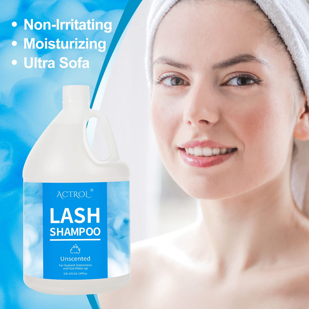 ACTROL Eyelash Extension Cleanser Gallon Unscented 3.8L – Paraben & Sulfate Free