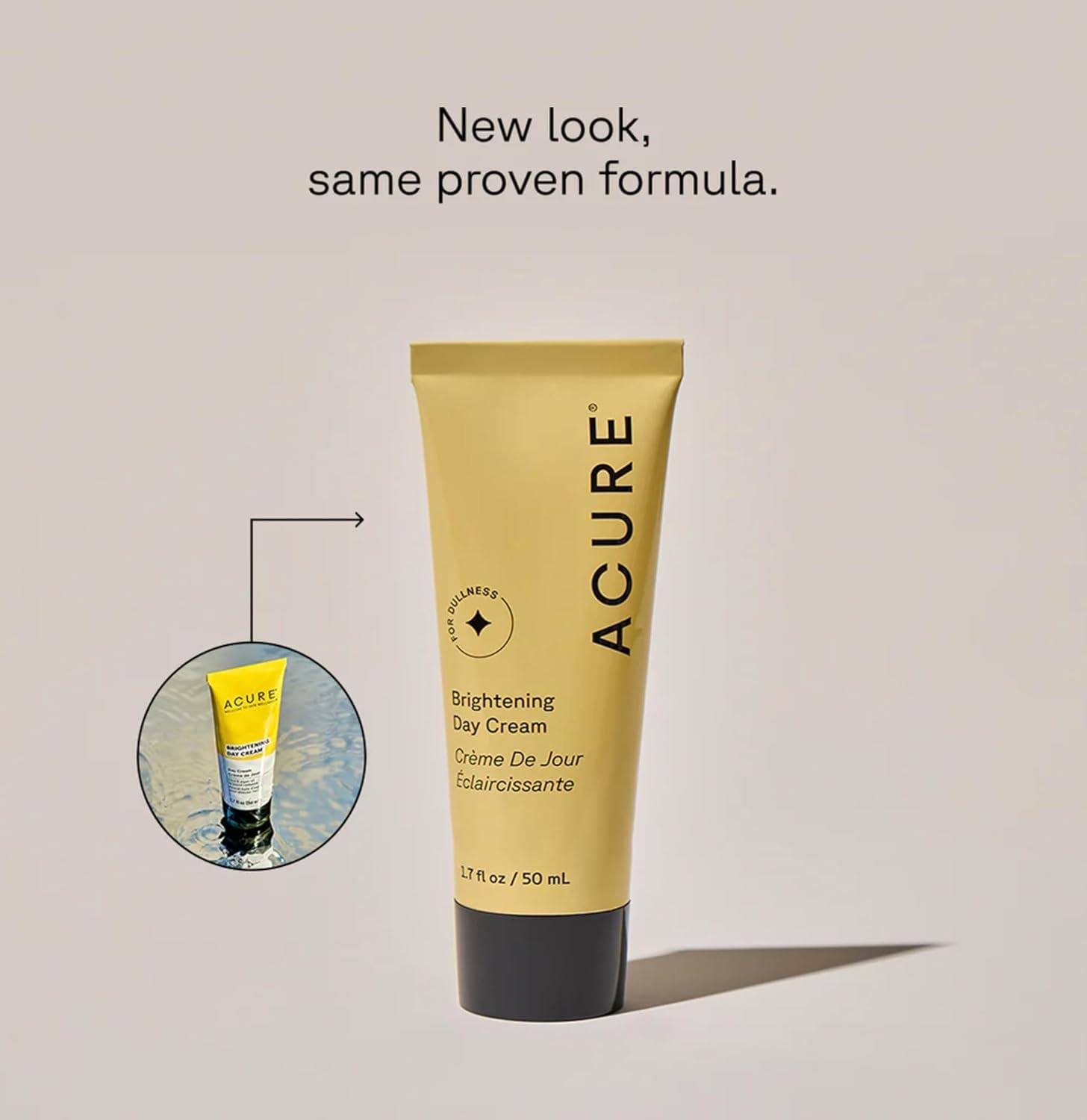 Acure Brightening Day Cream with Cica & Argan Oil | Vegan Skincare