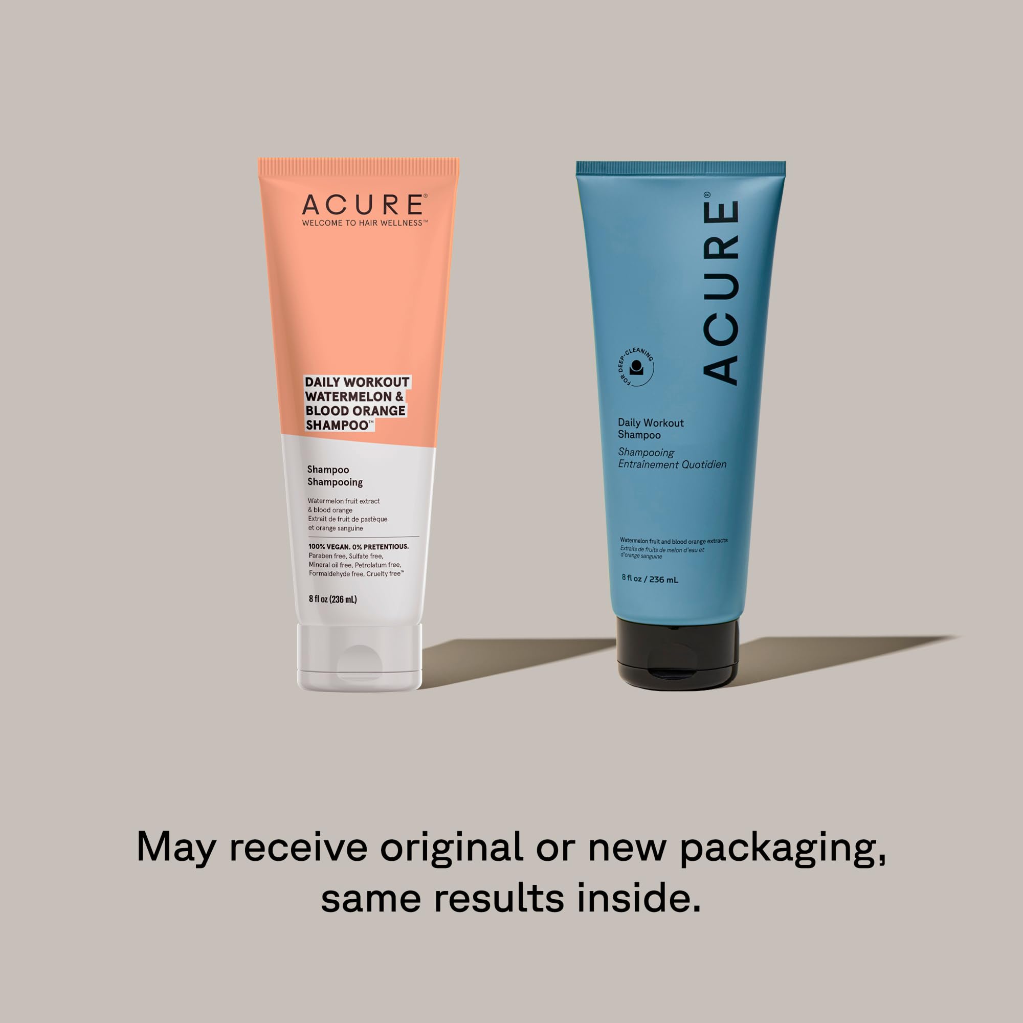 Acure Daily Workout Watermelon Shampoo – Lightweight Hydrating & Clarifying (2 Pack)