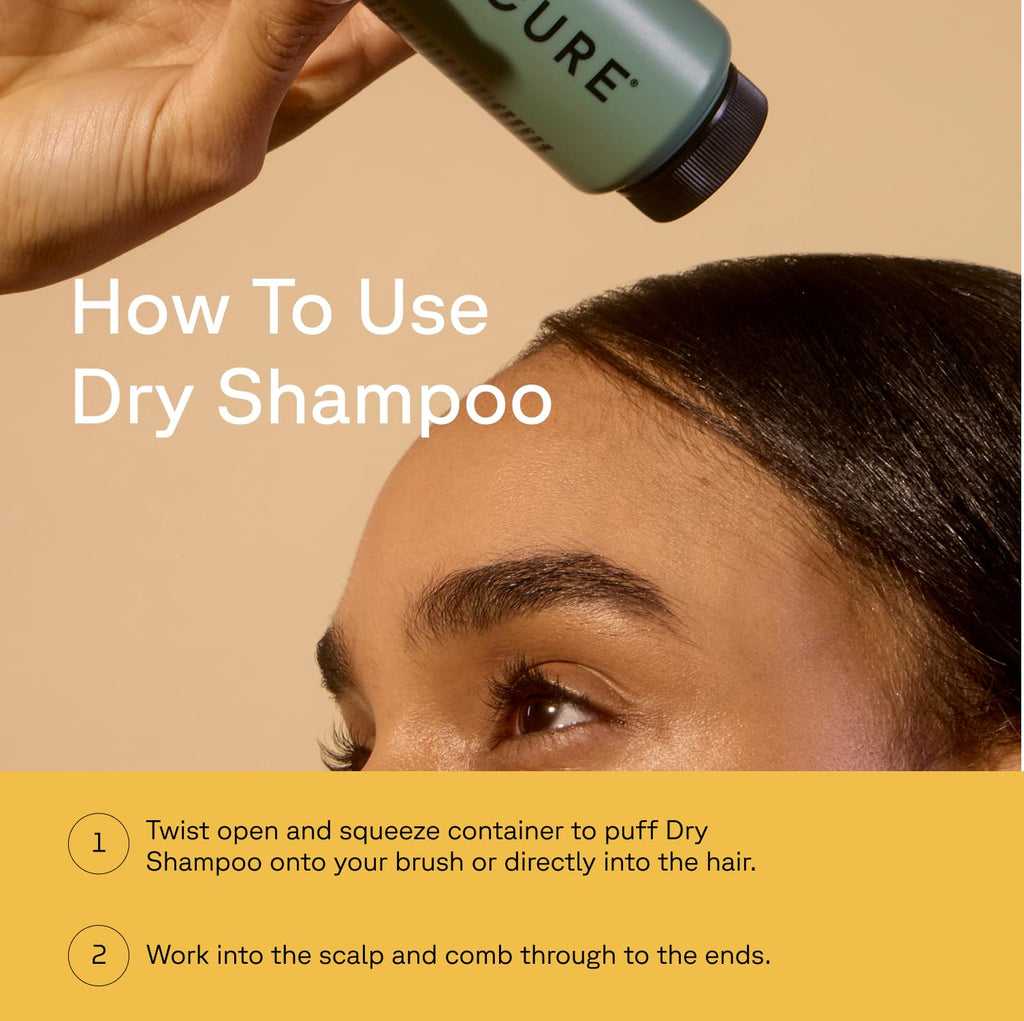 Acure Dry Shampoo Travel Size 2 Pack for Brunette & Dark Hair | Vegan