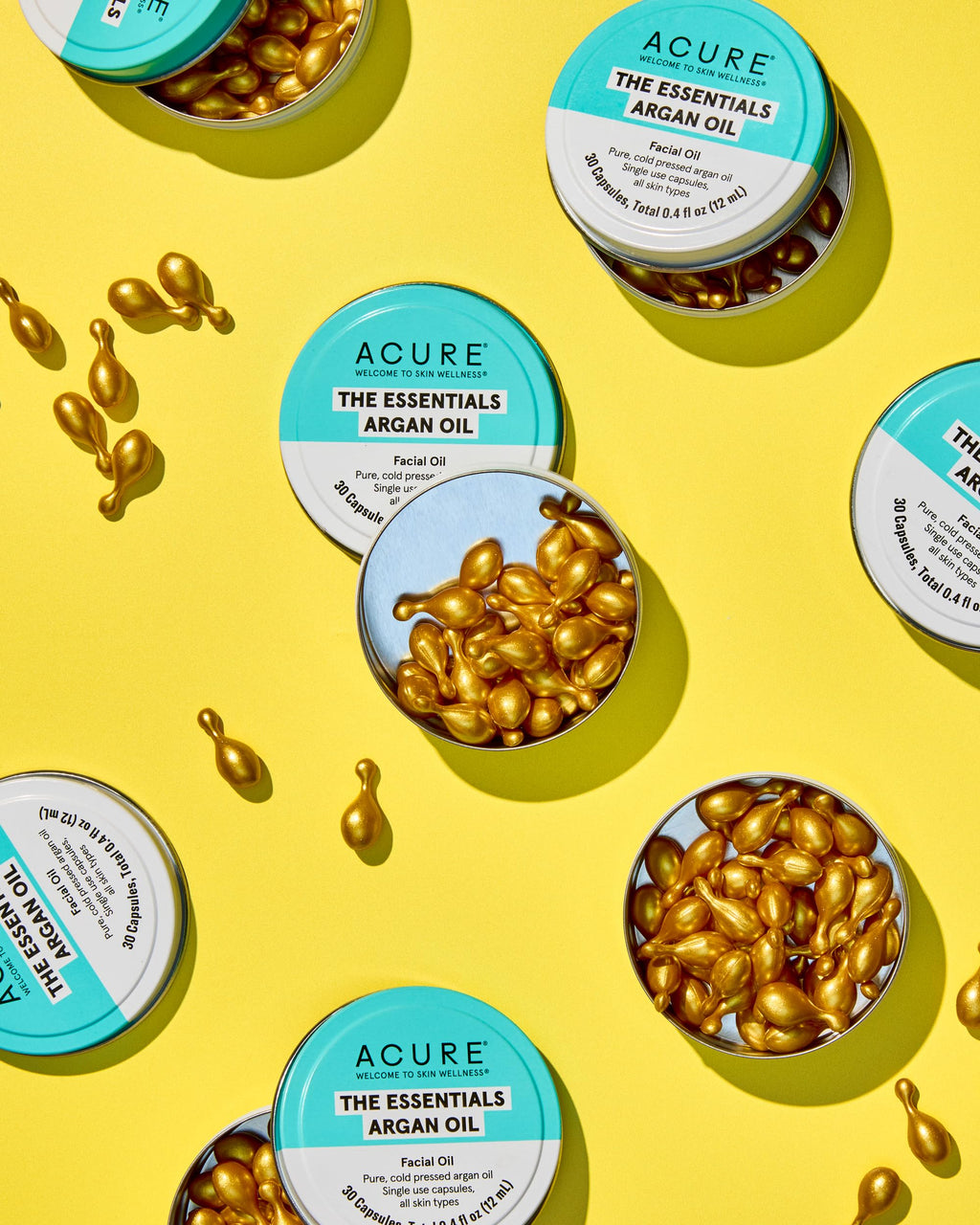 Acure The Essentials Argan Oil Capsules | Certified Organic Argan Oil in Vegan Capsule Packs