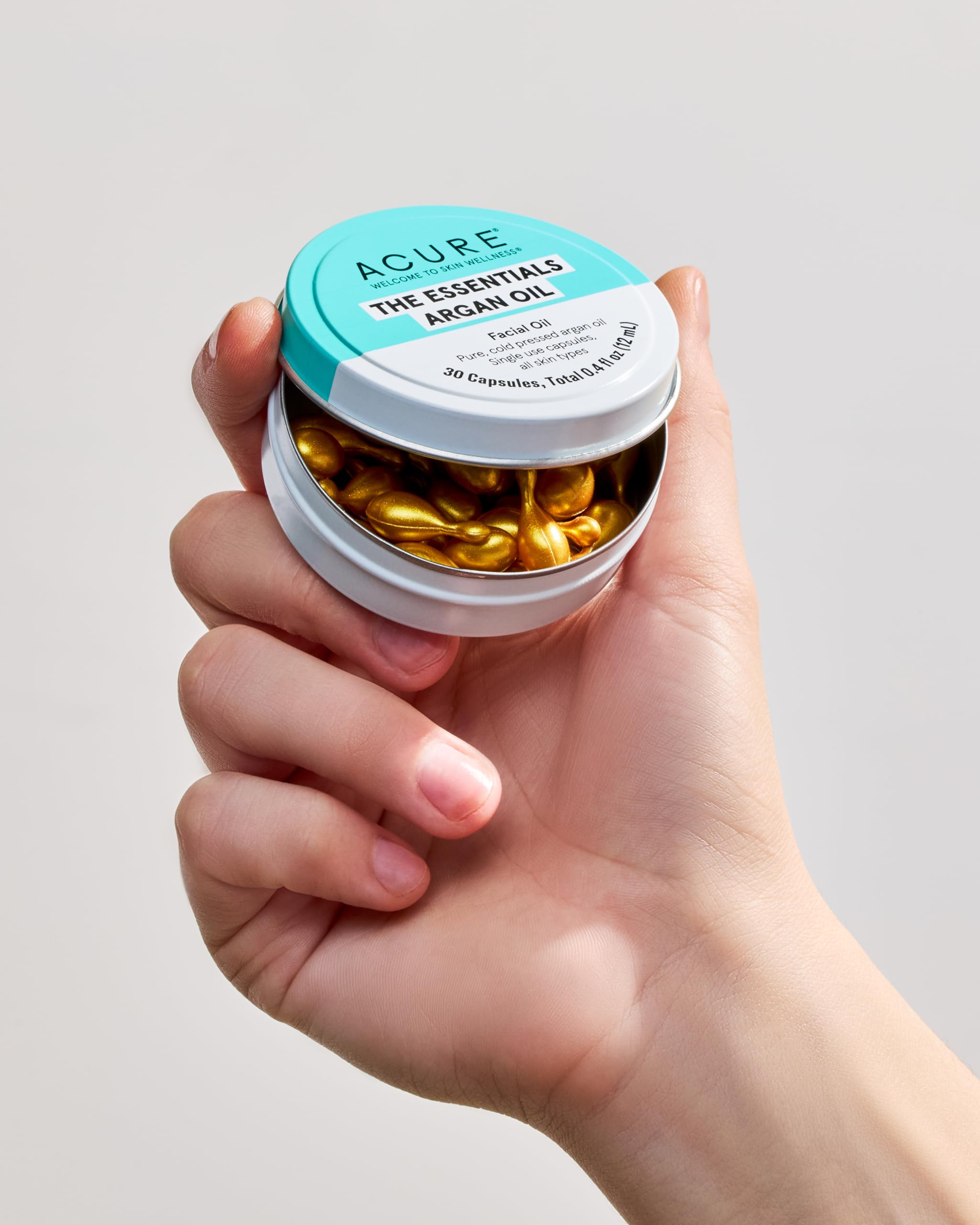 Acure The Essentials Argan Oil Capsules | Certified Organic Argan Oil in Vegan Capsule Packs