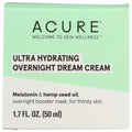 Acure Ultra Hydrating Overnight Dream Facial Cream – Vegan Night Moisturizer