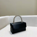 Macaron Pearl Chain Small Square Bag Fashion