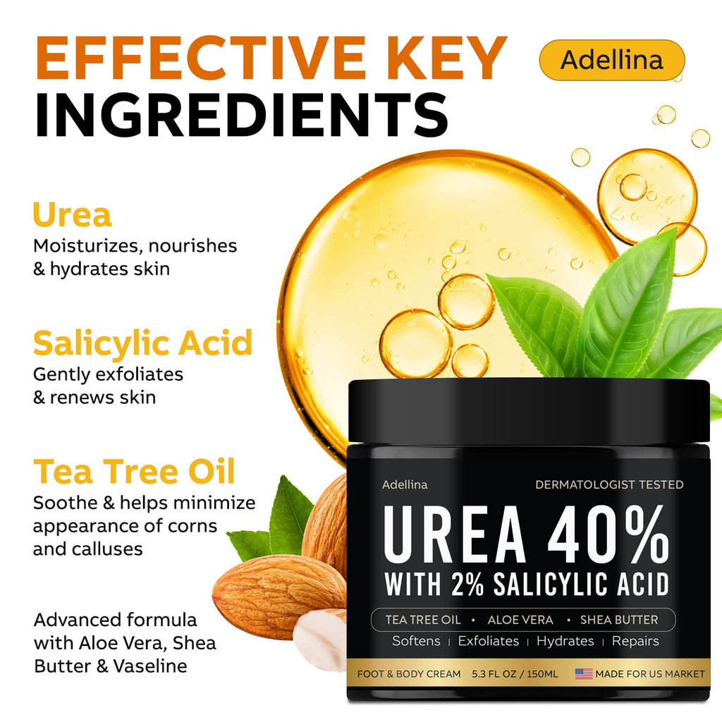 Adellina Urea Cream 40% – Maximum Strength Foot Repair & Hydration