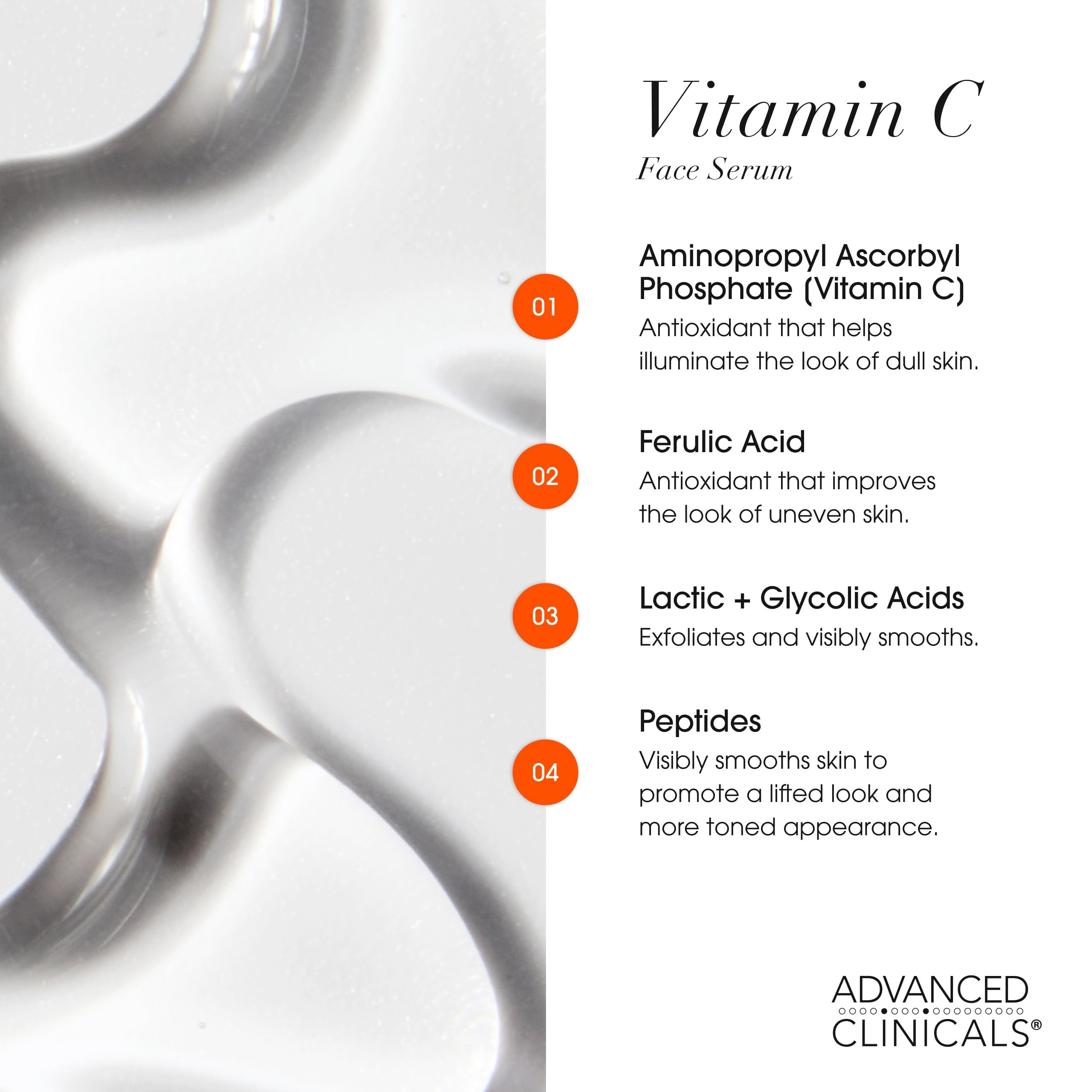 Advanced Clinicals Vitamin C Cream + Serum 2PC Set – Brightening Body & Face