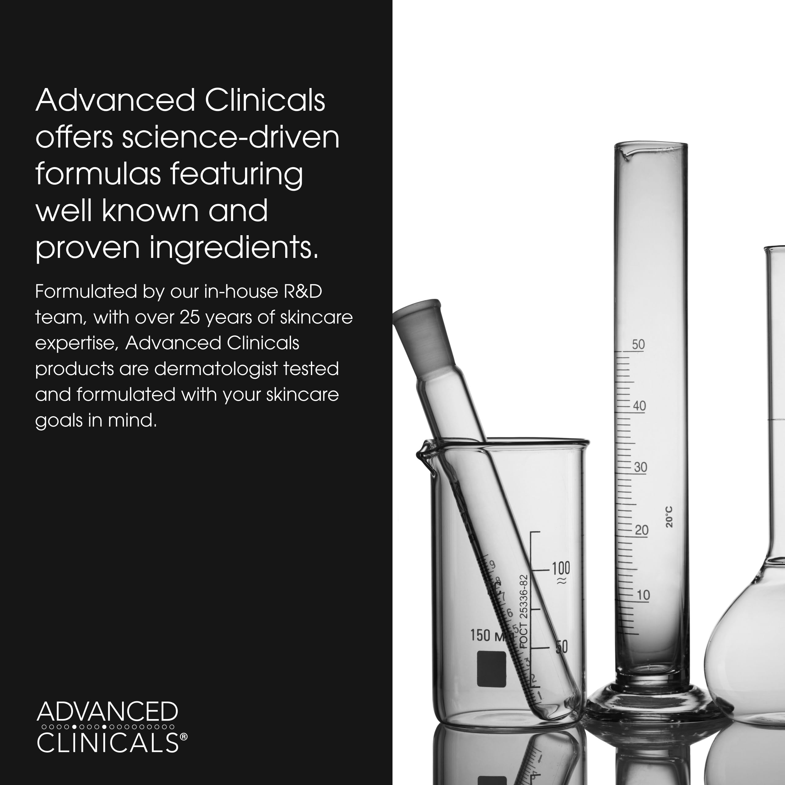 Advanced Clinicals 3pc Retinol, Vitamin C & Hyaluronic Acid Serum Set – Anti-Aging, Brightening & Hydration