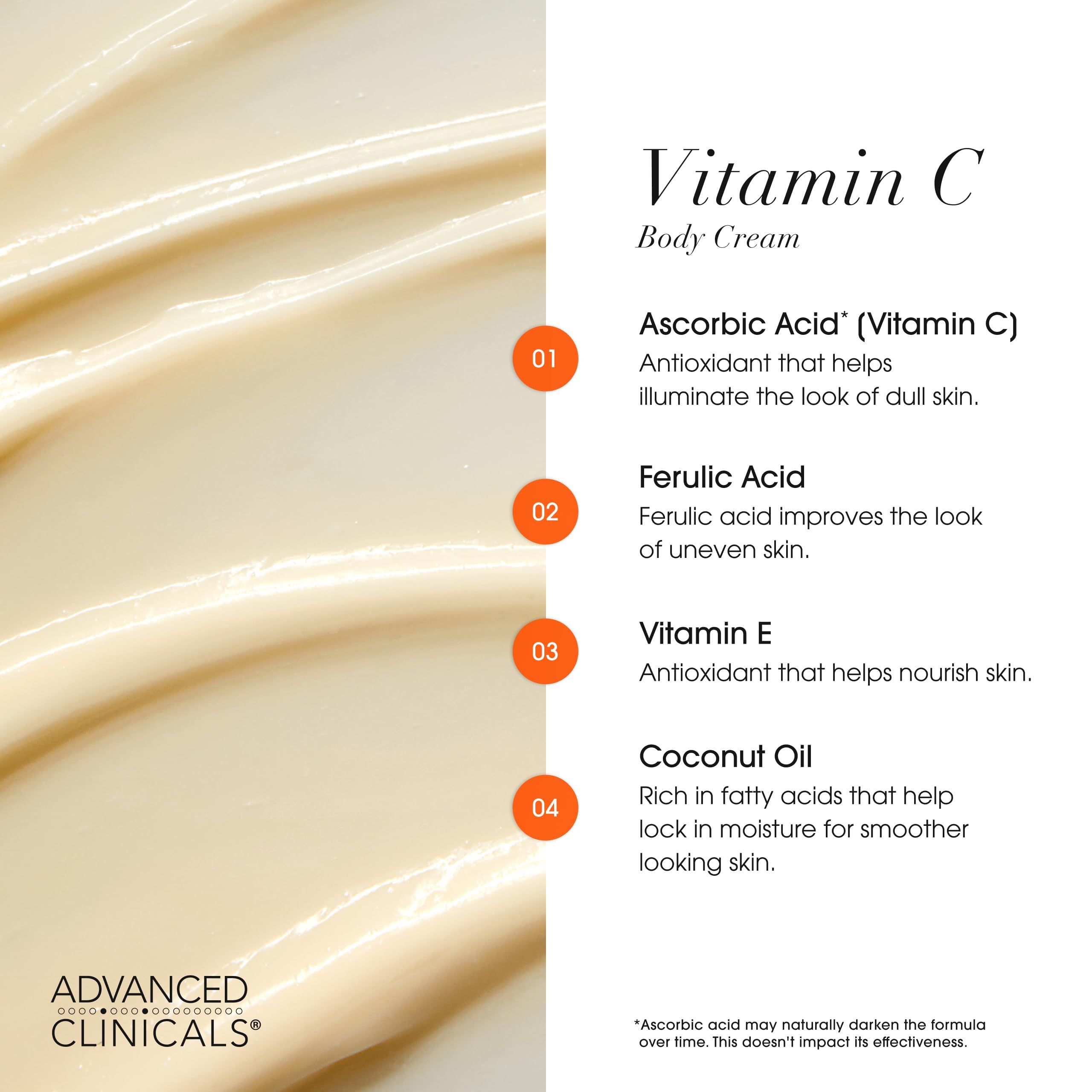 Advanced Clinicals Vitamin C Cream + Serum 2PC Set – Brightening Body & Face