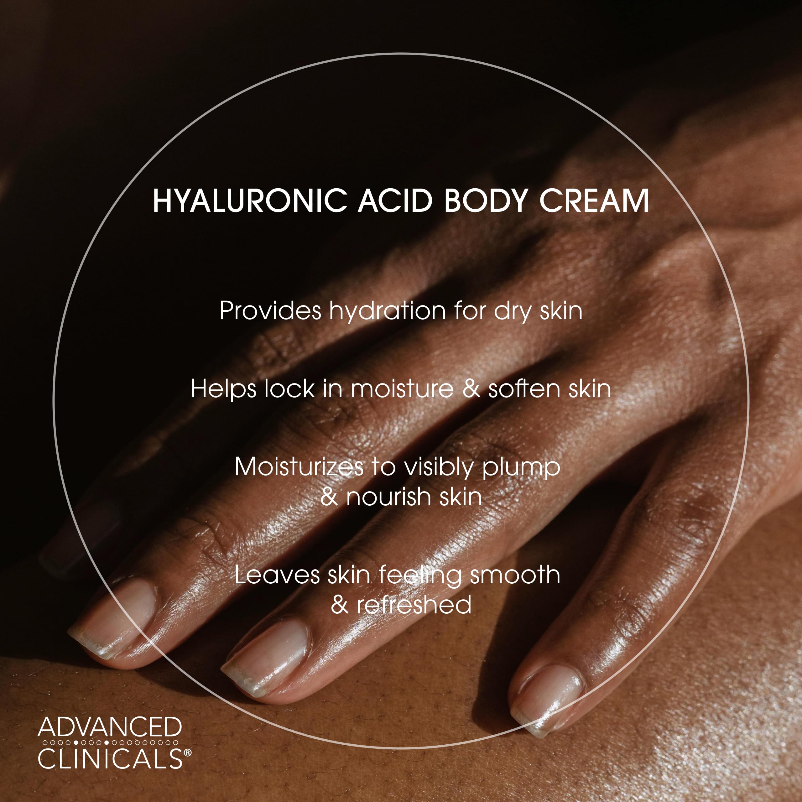 Advanced Clinicals Hyaluronic Acid Face Gel Cream + Body Cream 2pc Hydration Set