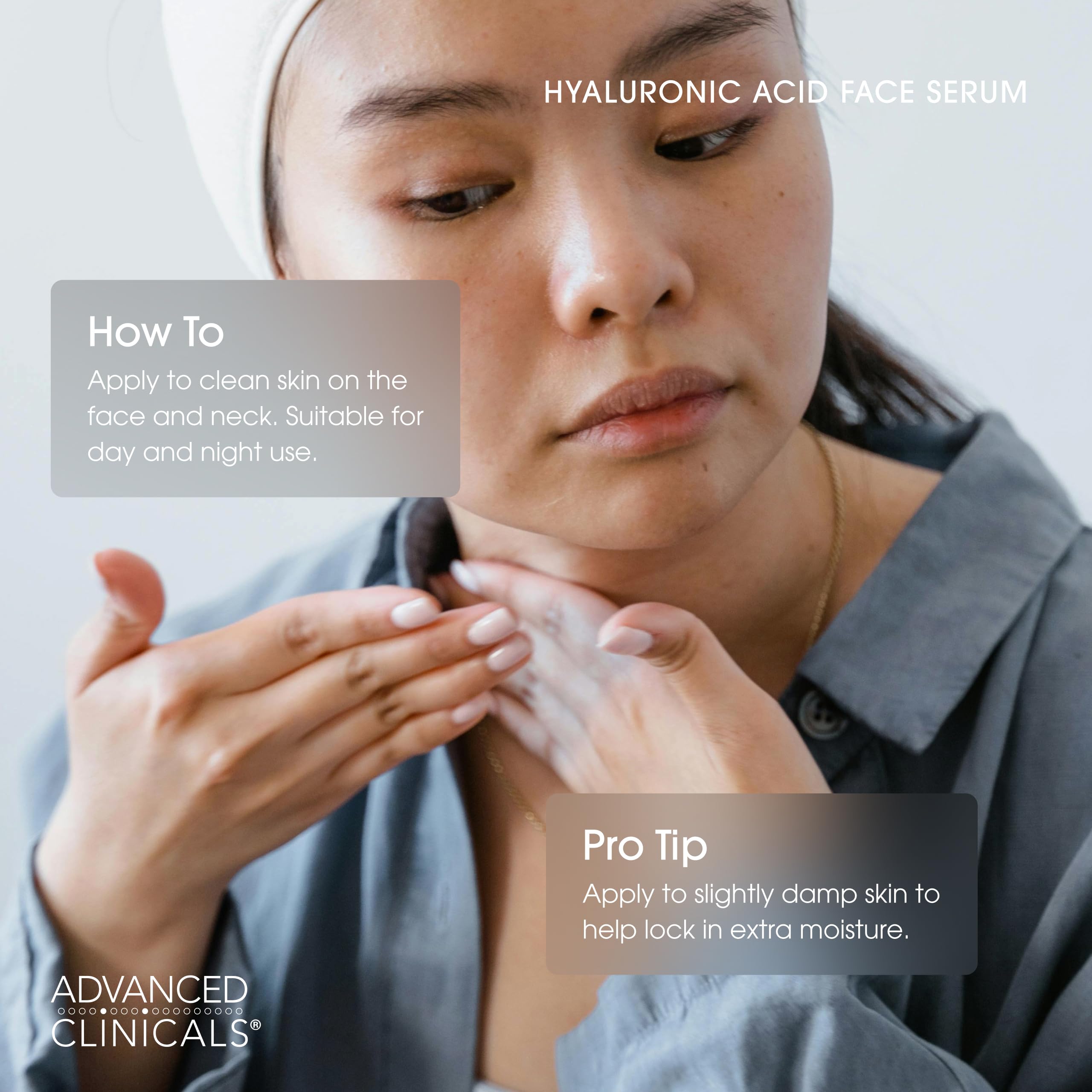 Advanced Clinicals Hyaluronic Acid Serum for Face | Hydrating Serum 2-Pack