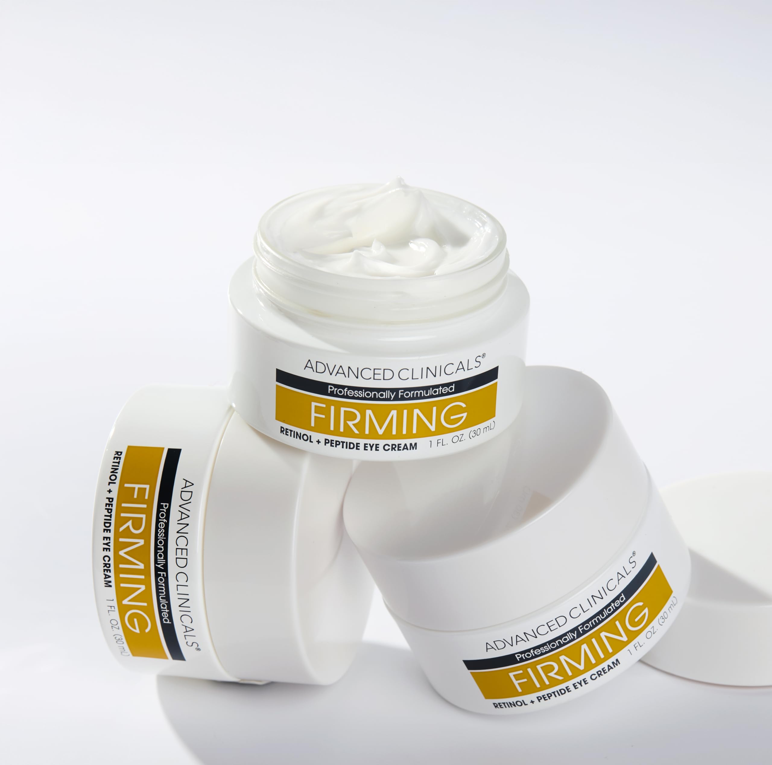 Advanced Clinicals Retinol Eye Balm + Peptides — Under-Eye Anti-Aging Cream, 1 Fl Oz