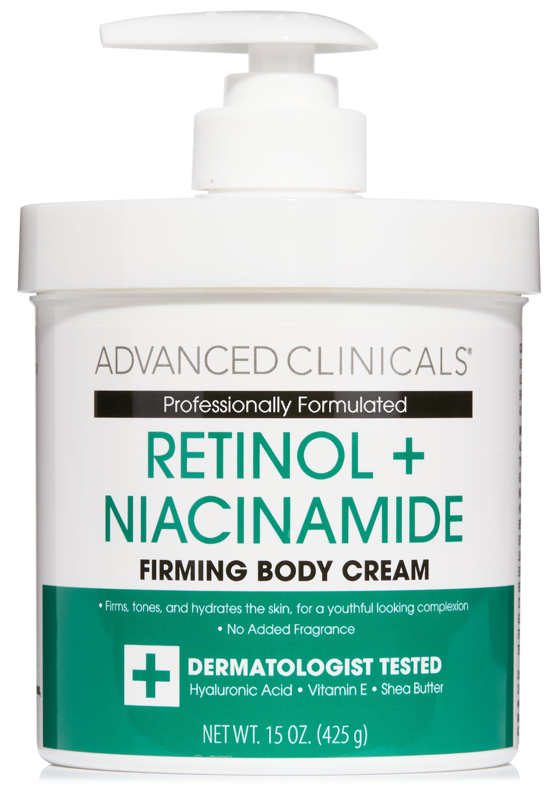 Advanced Clinicals Retinol Body Lotion – Firming Anti-Aging Moisturizer for Crepey Skin, 15 oz