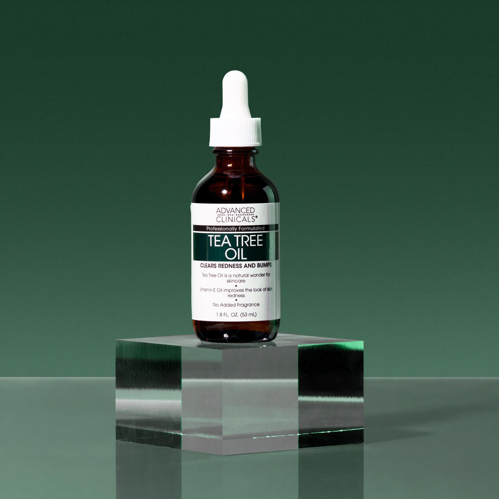 Advanced Clinicals Tea Tree Face Serum with Vitamin E – 2-Pack for Pores & Even Tone