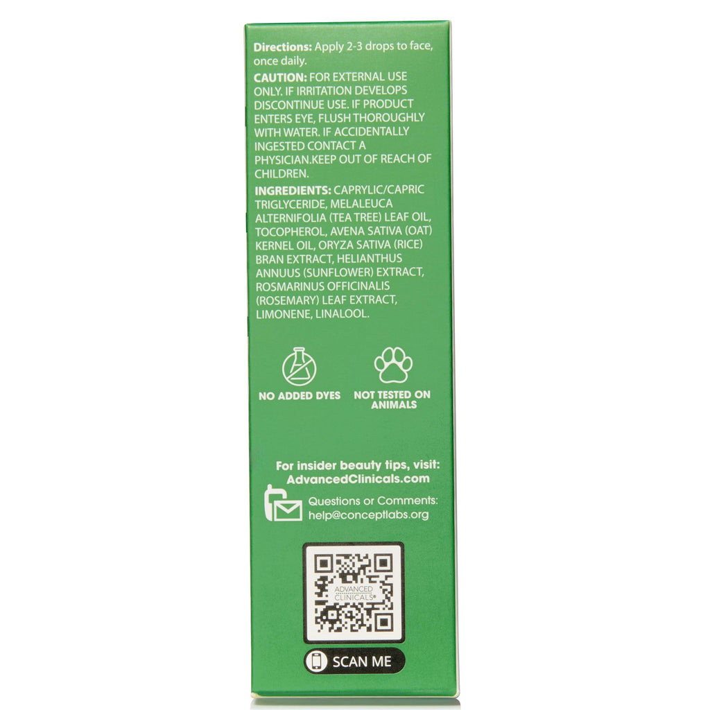 Advanced Clinicals Tea Tree Face Serum with Vitamin E – 2-Pack for Pores & Even Tone