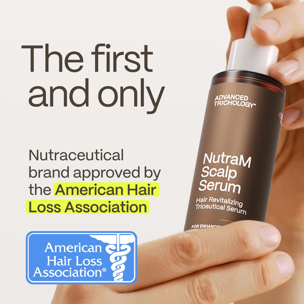 NutraM™ Hair Growth Serum – Dermatologist Tested, AHLA Approved* by American Hair Loss Association | Scalp DHT Blocker for Thinning Hair (Men & Women)