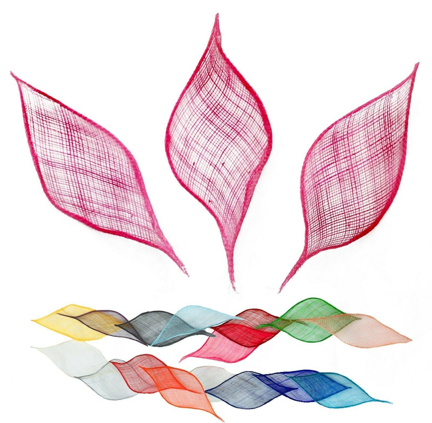 Large Leaf Petal Trimmings Sinamay Fascinator Making Millinery UK