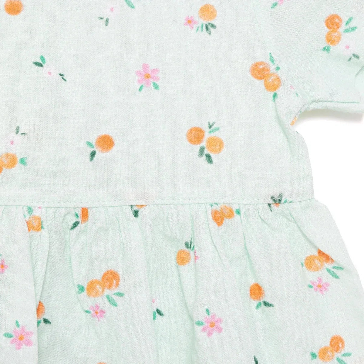 HelloBaby Newborn Girl Woven Dress - Light Blue