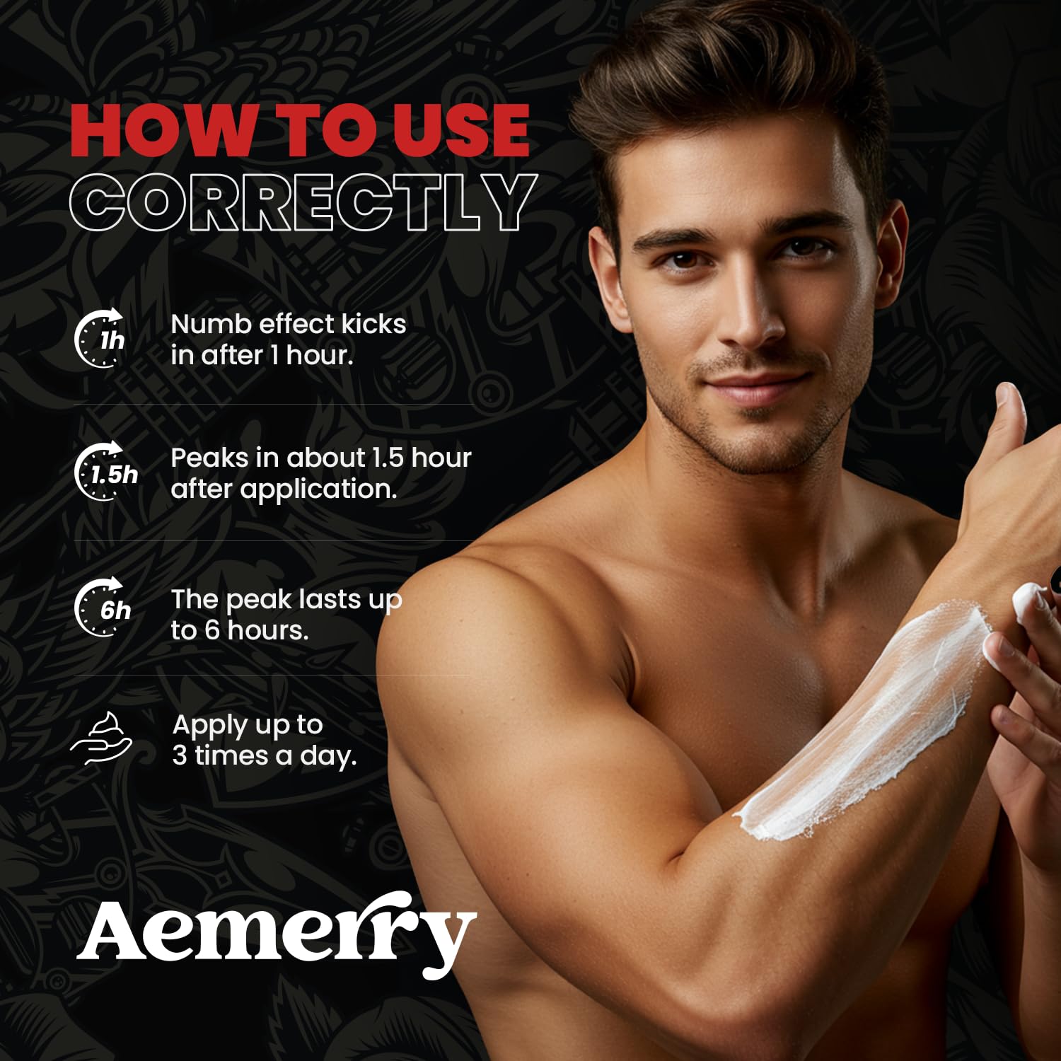 Aemerry Numbing Cream Maximum Strength — Up to 6 Hours Numbness