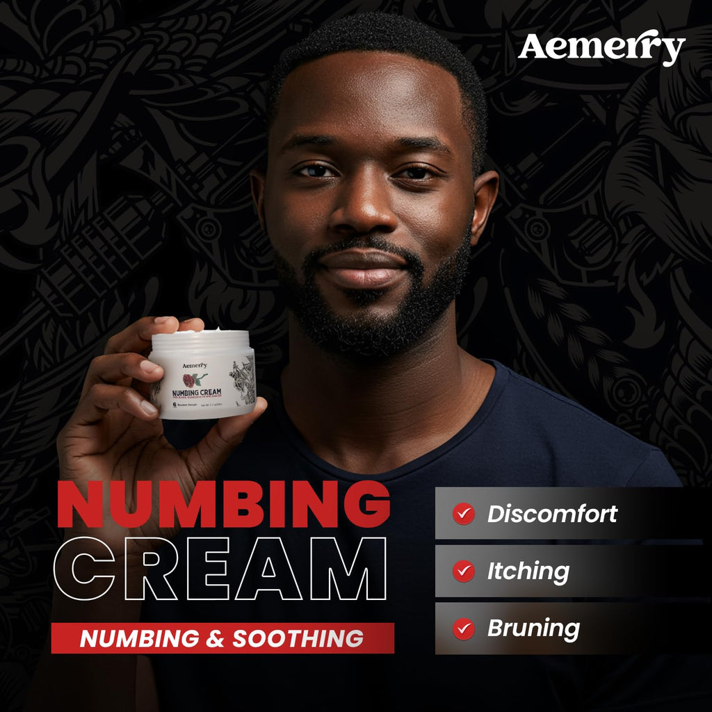Aemerry Numbing Cream Maximum Strength — Up to 6 Hours Numbness